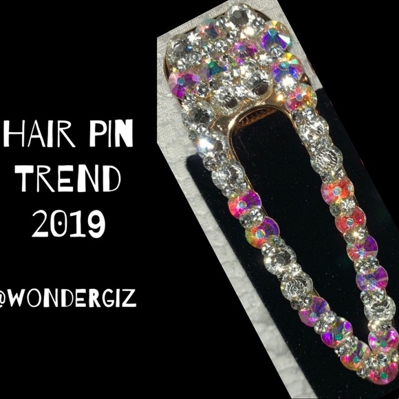 SEXY CRYSTAL HAIR CLIPS BOBBY BARRETTE PIN - Picture 3 of 5